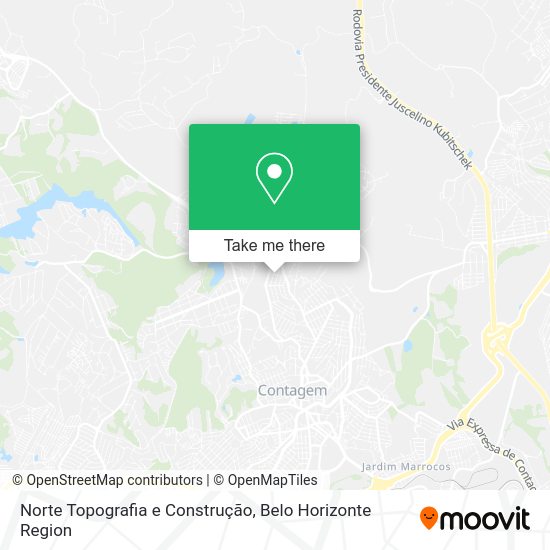 Norte Topografia e Construção map