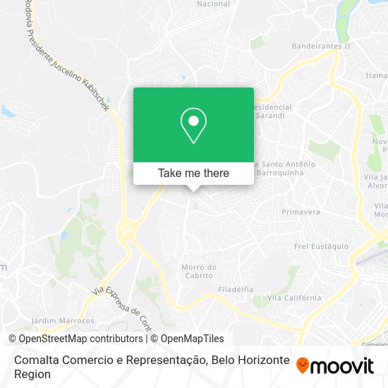 Comalta Comercio e Representação map