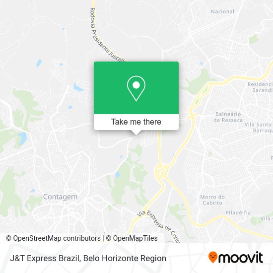 J&T Express Brazil map