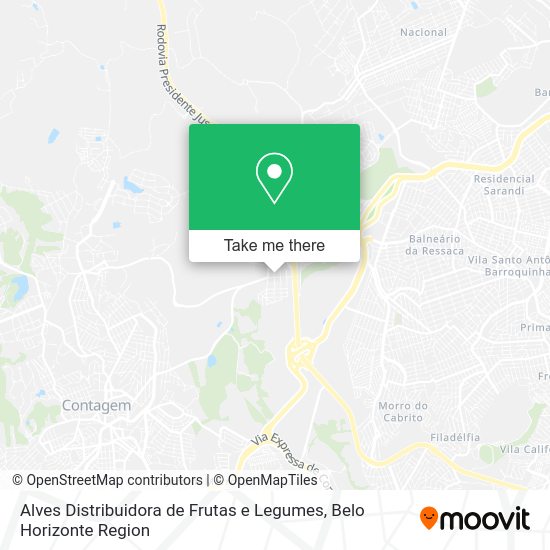 Alves Distribuidora de Frutas e Legumes map