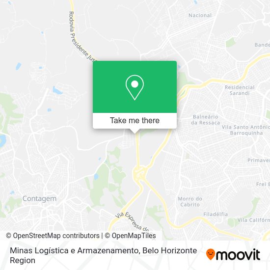 Minas Logística e Armazenamento map