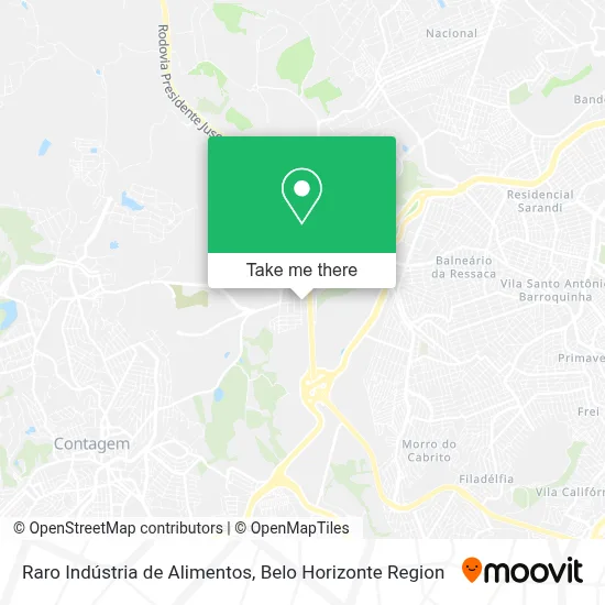Raro Indústria de Alimentos map