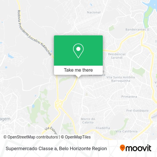 Supermercado Classe a map