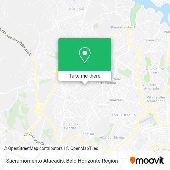 Sacramomento Atacadis map