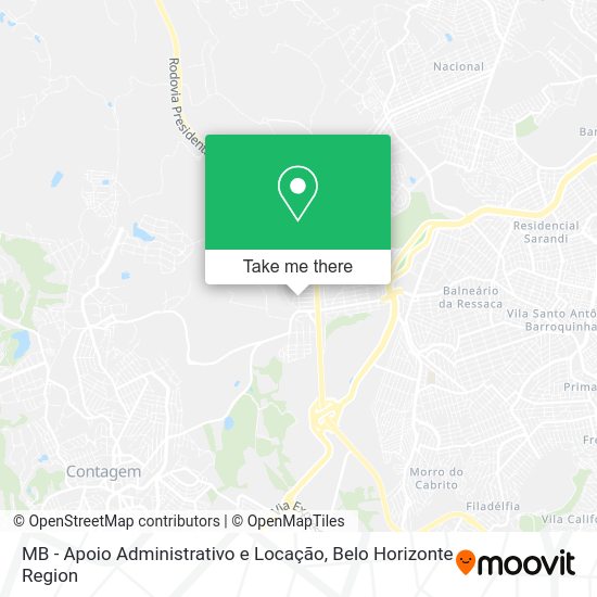 MB - Apoio Administrativo e Locação map