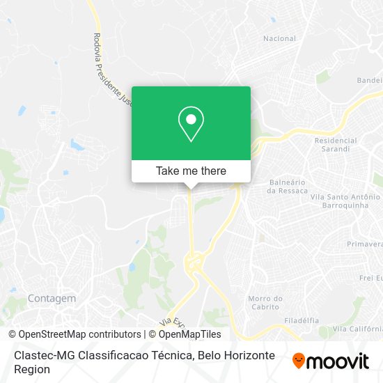Clastec-MG Classificacao Técnica map