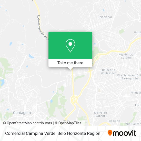 Comercial Campina Verde map