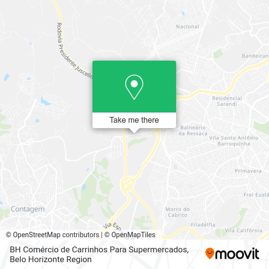BH Comércio de Carrinhos Para Supermercados map