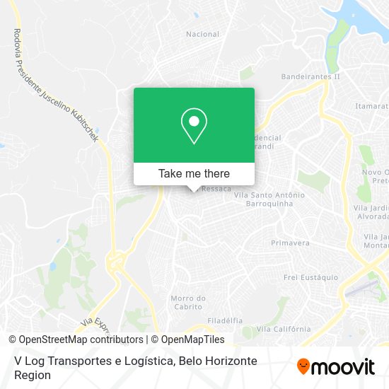 V Log Transportes e Logística map