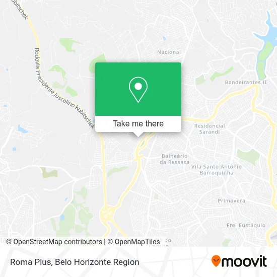 Roma Plus map