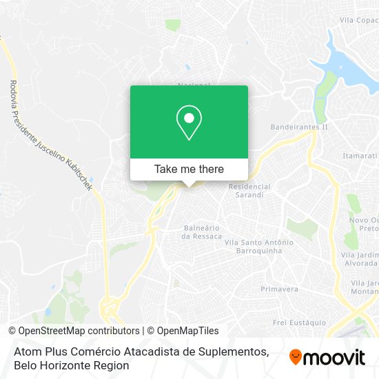 Atom Plus Comércio Atacadista de Suplementos map