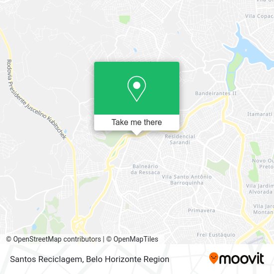 Santos Reciclagem map