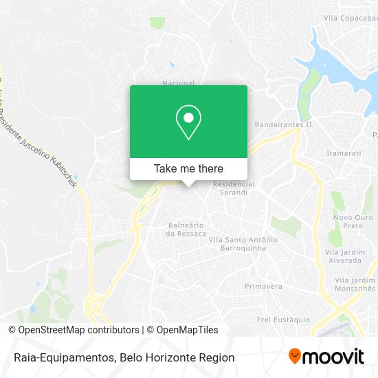 Raia-Equipamentos map