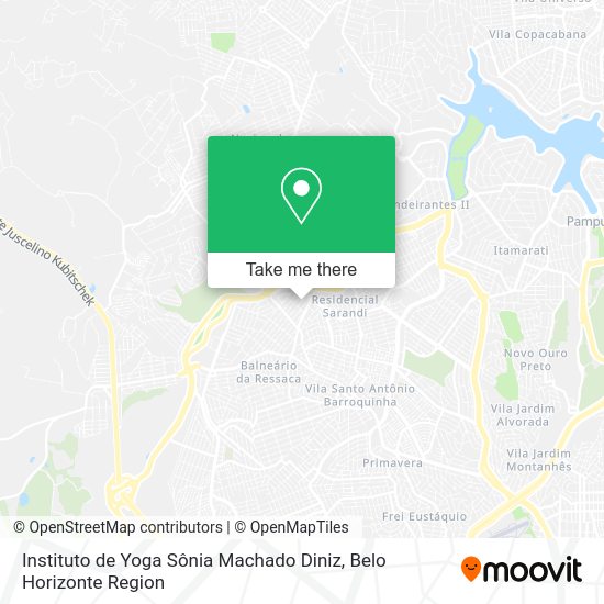 Instituto de Yoga Sônia Machado Diniz map