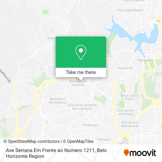 Ave Serrana Em Frente ao Numero 1211 map