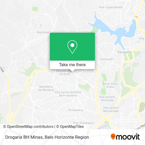 Drogaria BH Minas map