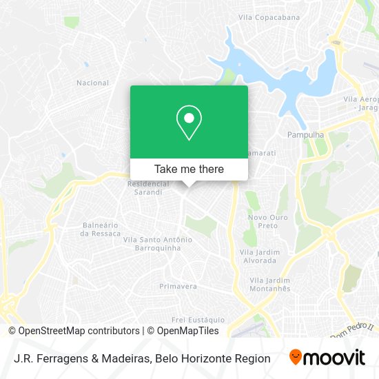 J.R. Ferragens & Madeiras map