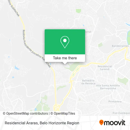 Residencial Araras map