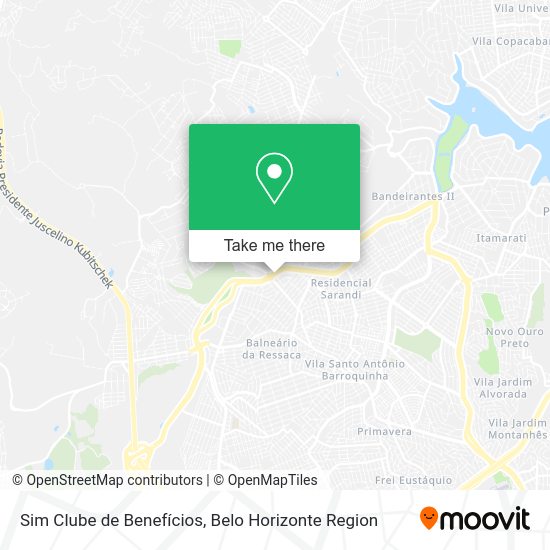 Sim Clube de Benefícios map