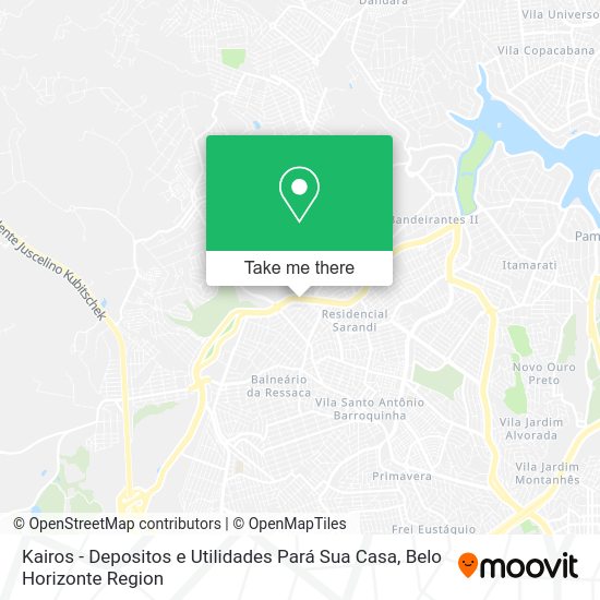 Kairos - Depositos e Utilidades Pará Sua Casa map