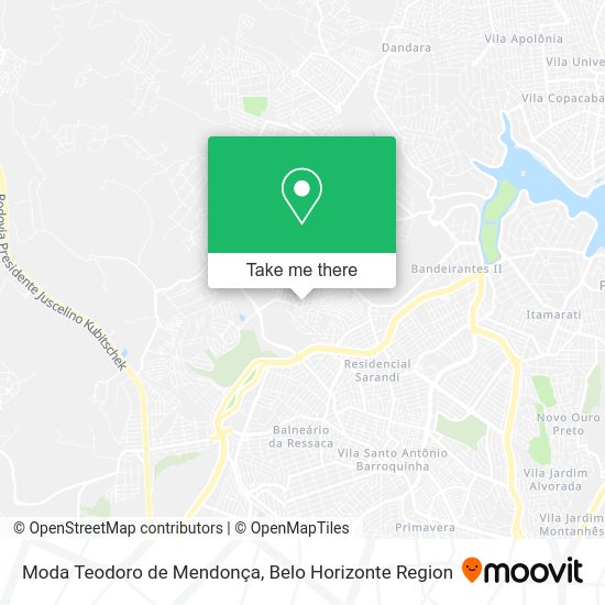 Moda Teodoro de Mendonça map