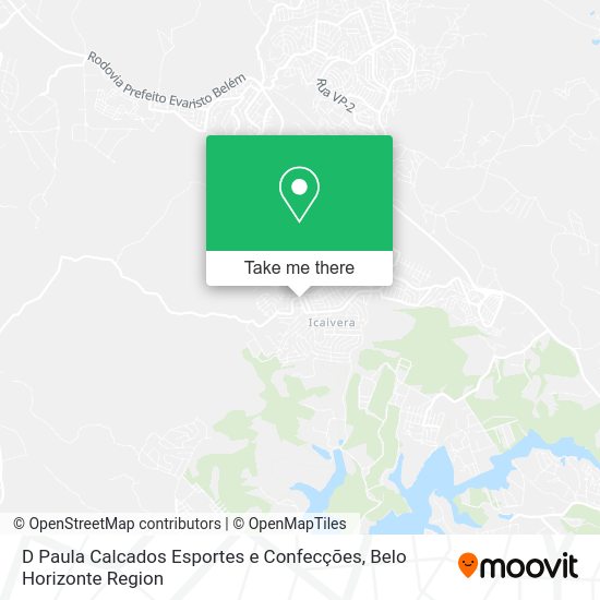 D Paula Calcados Esportes e Confecções map