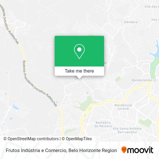 Frutos Indústria e Comercio map