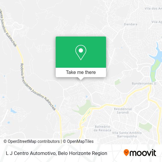 L J Centro Automotivo map