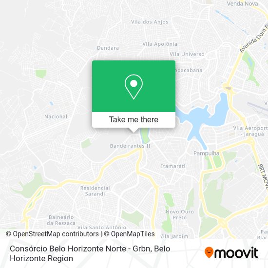 Consórcio Belo Horizonte Norte - Grbn map
