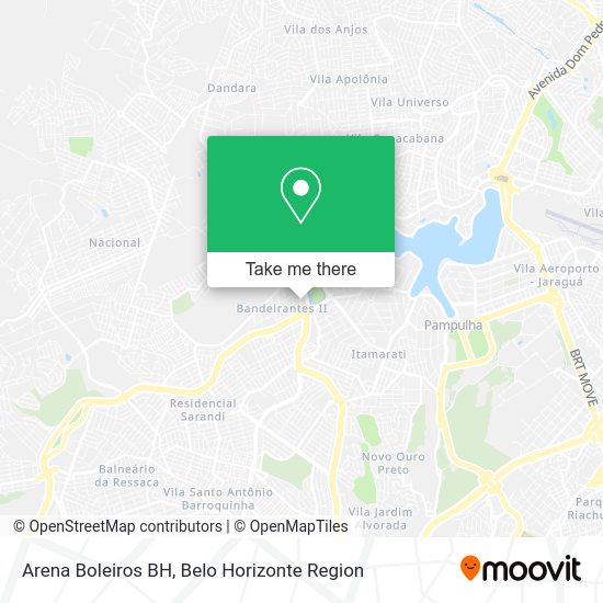 Arena Boleiros BH map