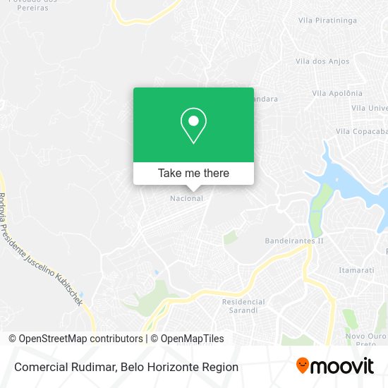Comercial Rudimar map
