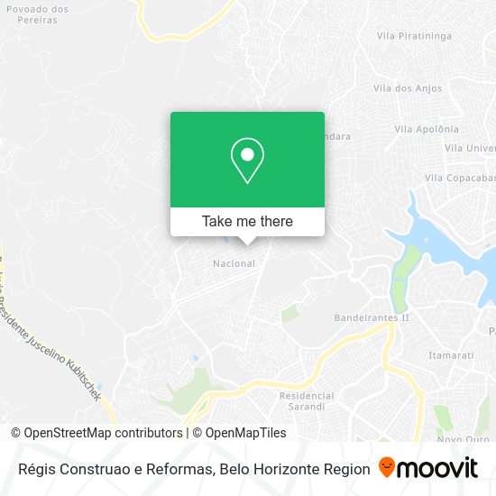Régis Construao e Reformas map