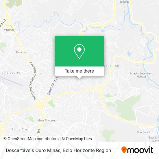 Descartáveis Ouro Minas map