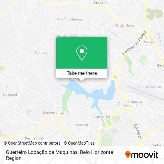 Guerreiro Locação de Maquinas map