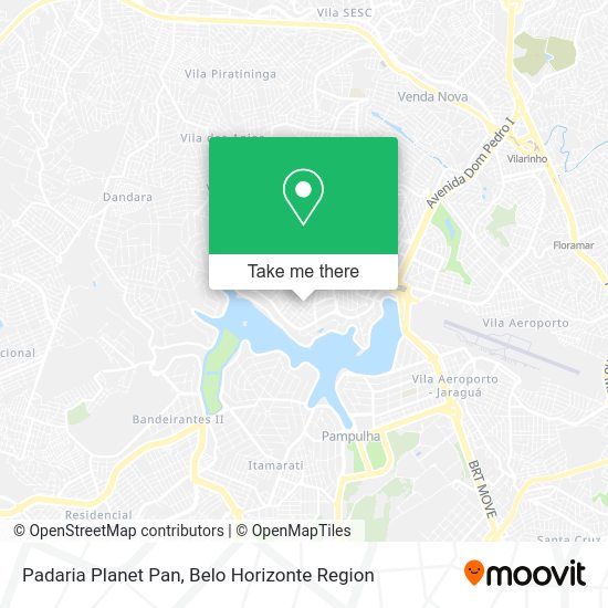 Padaria Planet Pan map