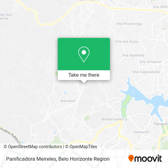 Panificadora Meireles map