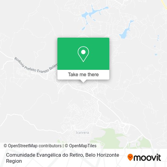 Comunidade Evangélica do Retiro map