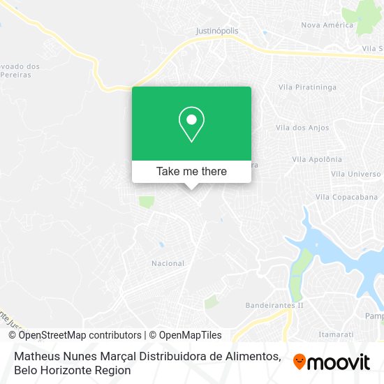 Matheus Nunes Marçal Distribuidora de Alimentos map