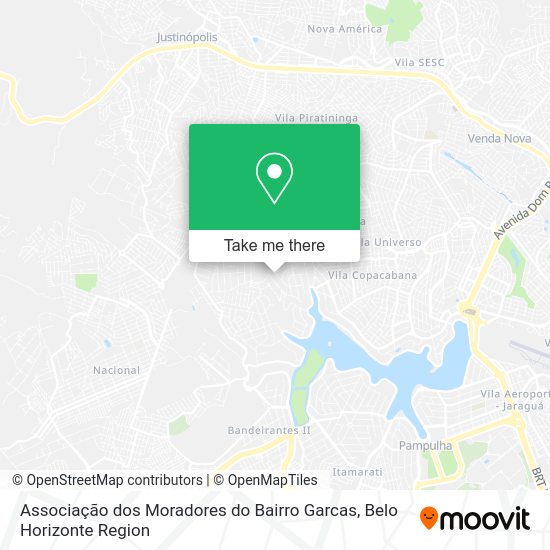 Associação dos Moradores do Bairro Garcas map