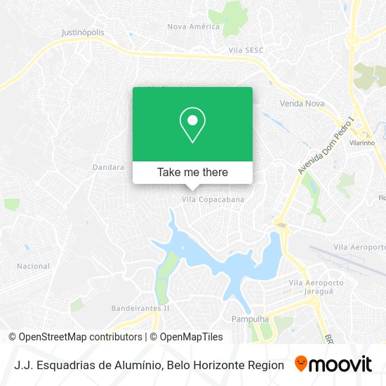 J.J. Esquadrias de Alumínio map