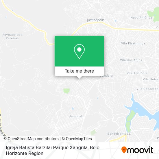 Igreja Batista Barzilai Parque Xangrila map