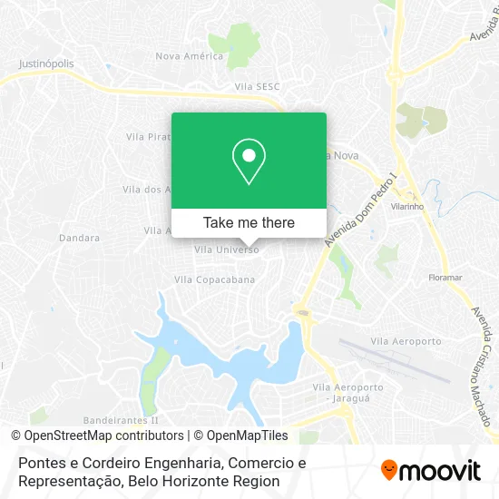 Mapa Pontes e Cordeiro Engenharia, Comercio e Representação