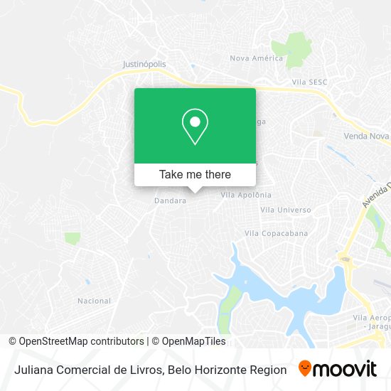 Juliana Comercial de Livros map