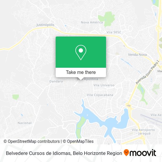 Belvedere Cursos de Idiomas map