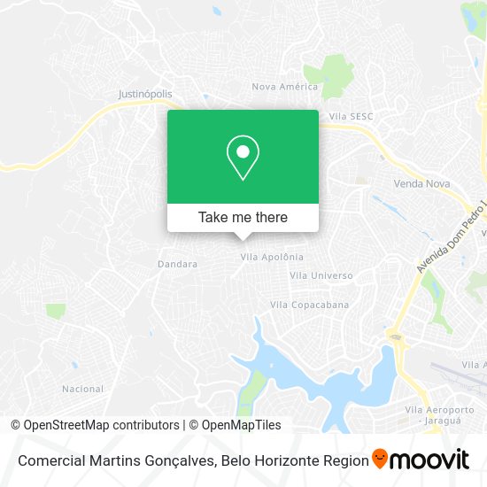 Comercial Martins Gonçalves map