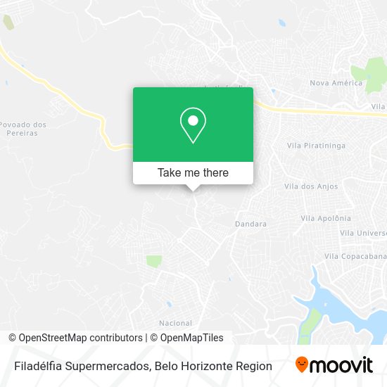 Filadélfia Supermercados map