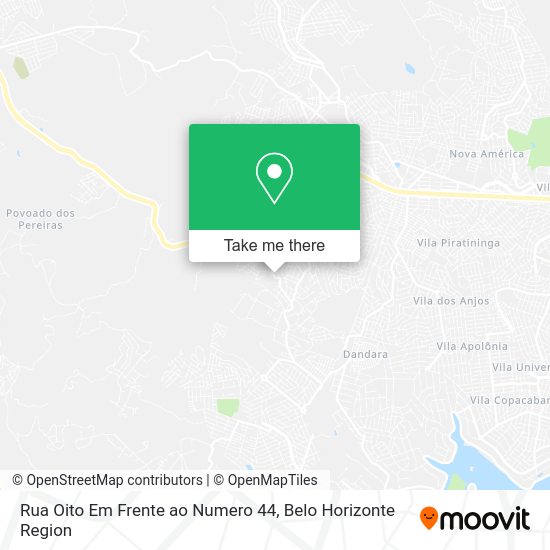 Rua Oito Em Frente ao Numero 44 map