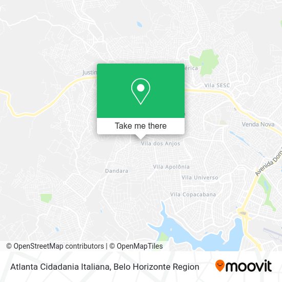 Atlanta Cidadania Italiana map