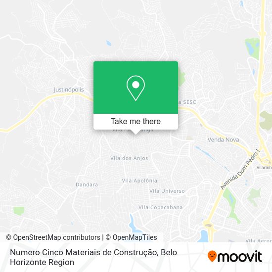 Numero Cinco Materiais de Construção map