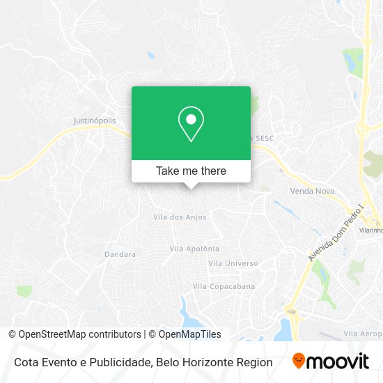 Cota Evento e Publicidade map